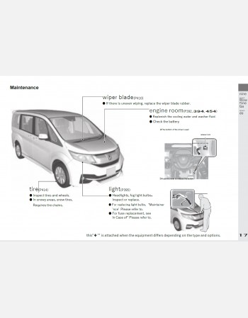 honda stepwagon 2017 owners manual in english